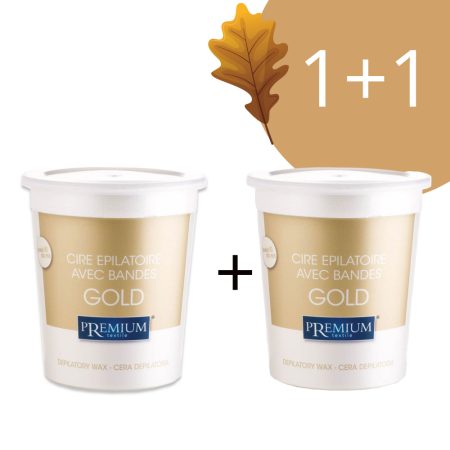 Vaškas depiliacijai Premium Cera GOLD 1+1- wax set- e-shop at skinstars.lt