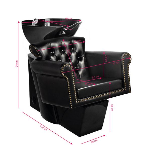 Salon sink Gabbiano berlin black