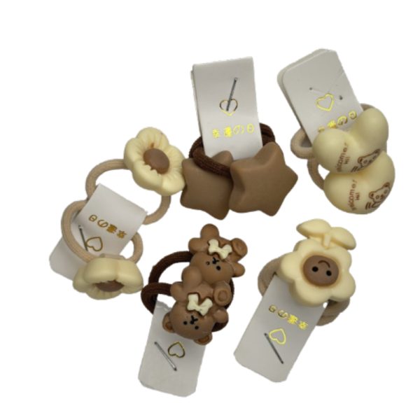 Plaukų gumyčių rinkinys Plaukų gumyčių rinkinys Hair scrunchies set star skinstars.lt