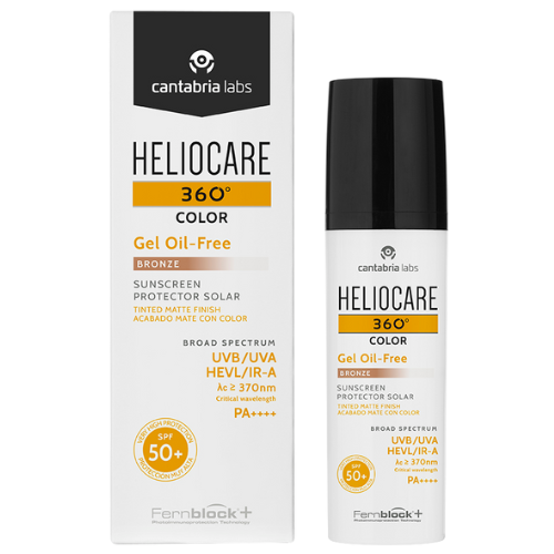 Heliocare 360 ​​oil-free sun protection gel spf50+ 50 ml bronze
