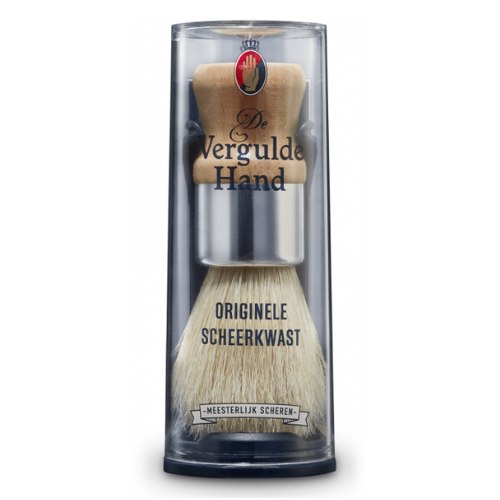 Vergulde hand shaving brush