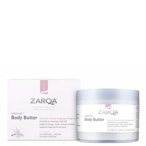 ZARQA unscented body butter for sensitive skin