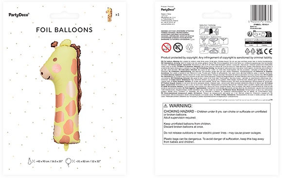 Foil balloon number 1