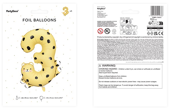 Foil balloon number 3