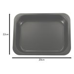 Multi-purpose baking tray 29cm x 22cm x 60cm black