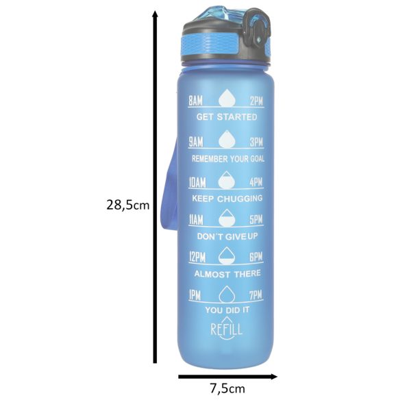 Water bottle 1l blue