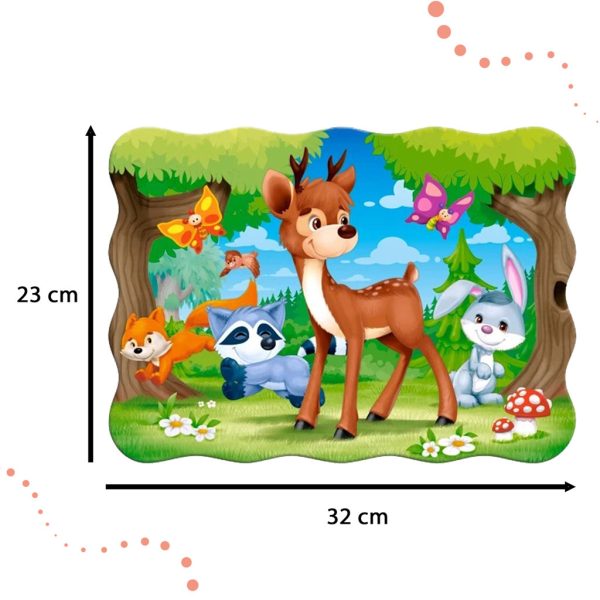 CASTORLAND Puzzle 30 pieces A Deer and Friends - Forest Animals 4+