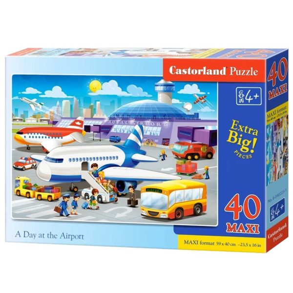 CASTORLAND Puzzle 40 pieces Maxi A Day at the Airport 4+