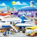 CASTORLAND Puzzle 40 pieces Maxi A Day at the Airport 4+