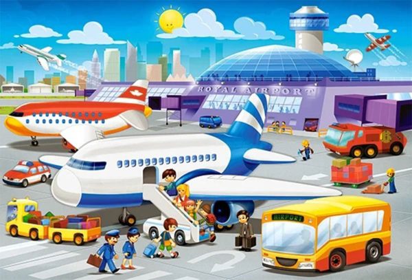 CASTORLAND Puzzle 40 pieces Maxi A Day at the Airport 4+