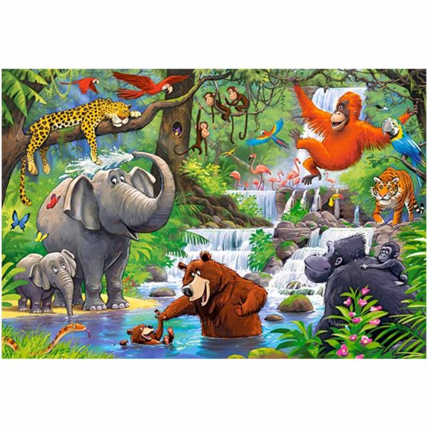 CASTORLAND Puzzle 40el. Maxi Jungle Animals - Jungle Animals