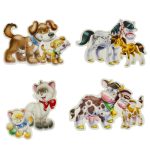 CASTORLAND Puzzle 4in1 Animals with Babies