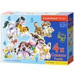CASTORLAND Puzzle 4in1 Animals with Babies