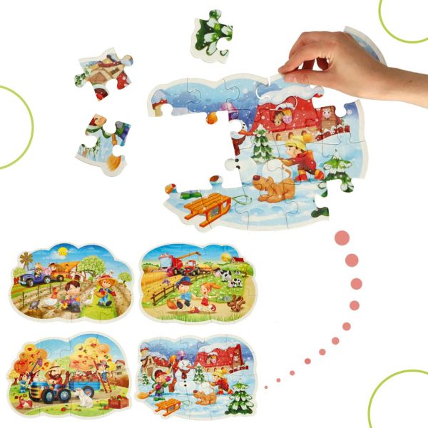 CASTORLAND Puzzle 4in1 Four Seasons - Four Seasons
