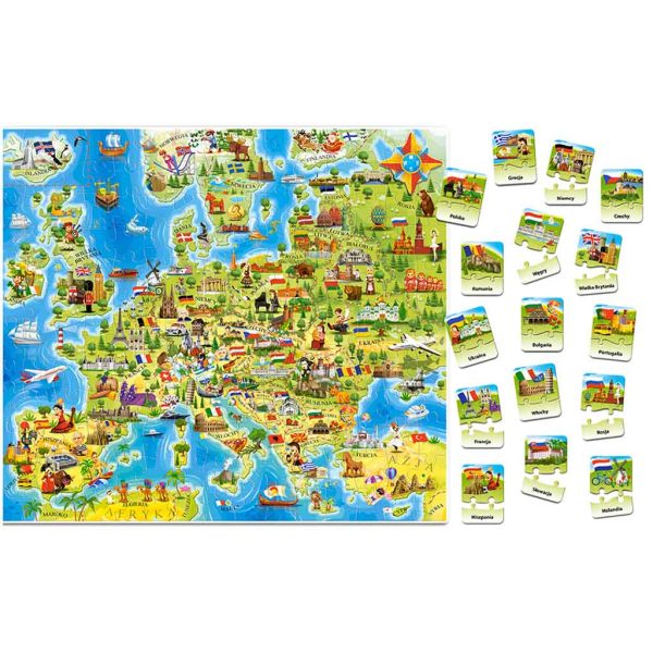 CASTORLAND Educational Puzzle Map of Europe