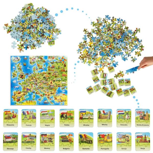 CASTORLAND Educational Puzzle Map of Europe