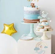 Decorations for muffin cups - Whale 11cm-13.5cm 7 pieces