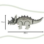 Remote-controlled dinosaur RC Triceratops walks lights up roars