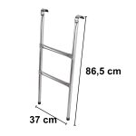Trampoline ladder metal