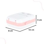 Mini thermal label photo printer + USB cable cat pink