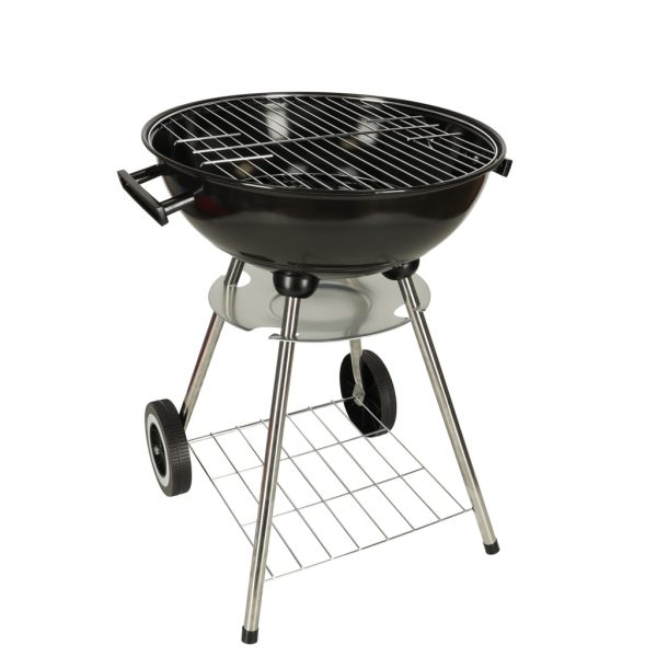 Portable charcoal grill with ventilation