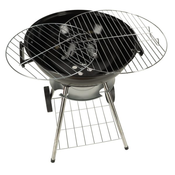 Portable charcoal grill with ventilation