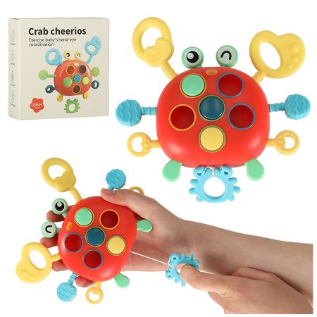 Baby teether crab sensory toy