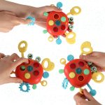 Baby teether crab sensory toy
