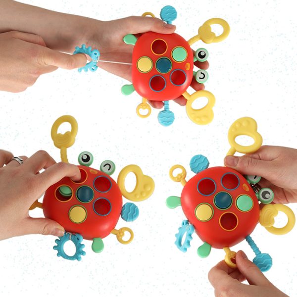 Baby teether crab sensory toy
