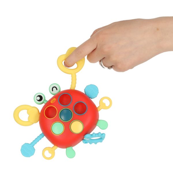 Baby teether crab sensory toy