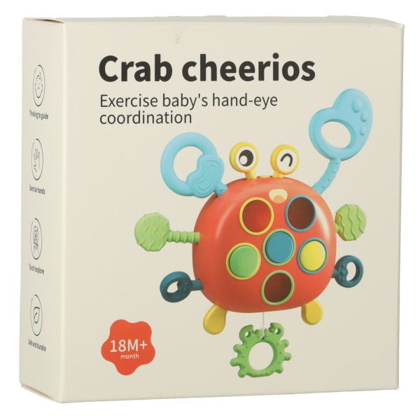Baby teether crab sensory toy