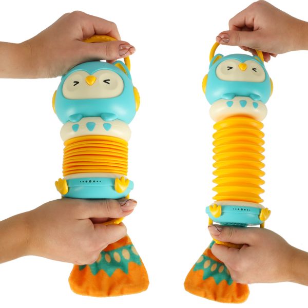 Harmony accordion for children orange owl playing LED 30cm