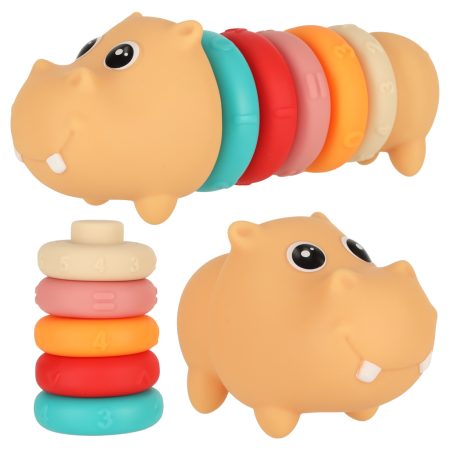 Hippo sensory blocks educational soft puzzle matching