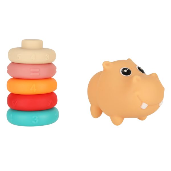 Hippo sensory blocks educational soft puzzle matching