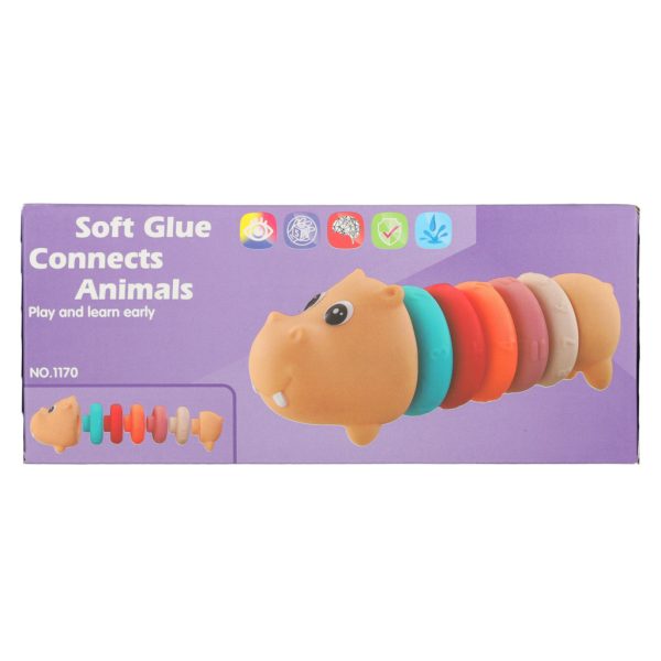 Hippo sensory blocks educational soft puzzle matching