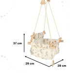 Children's swing fabric wooden hanging rainbow