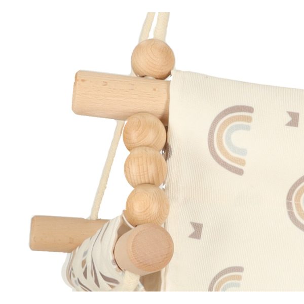 Children's swing fabric wooden hanging rainbow