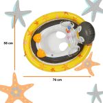 Children's swimming pontoon penguin wheel
