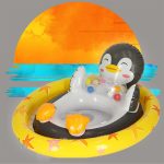 Children's swimming pontoon penguin wheel
