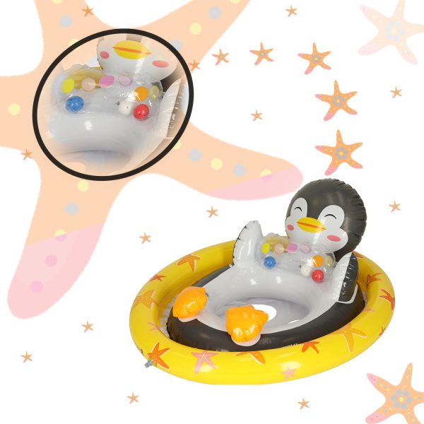 Children's swimming pontoon penguin wheel