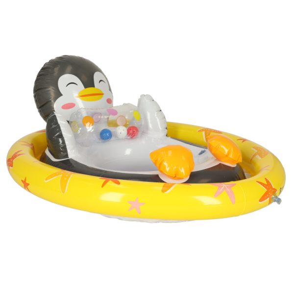 Children's swimming pontoon penguin wheel