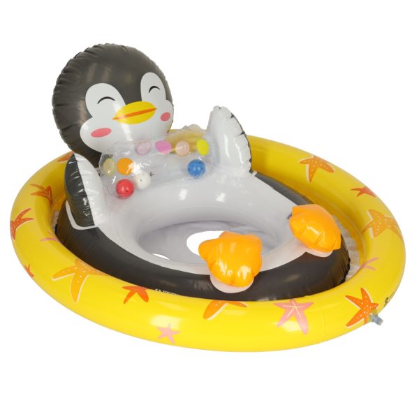 Children's swimming pontoon penguin wheel