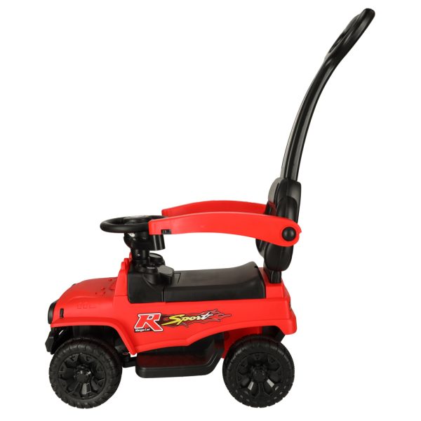 Off-road car push ride with sound and lights red