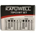 Screwdriver bit set 75el.