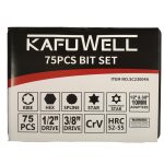 Screwdriver bit set 75el.