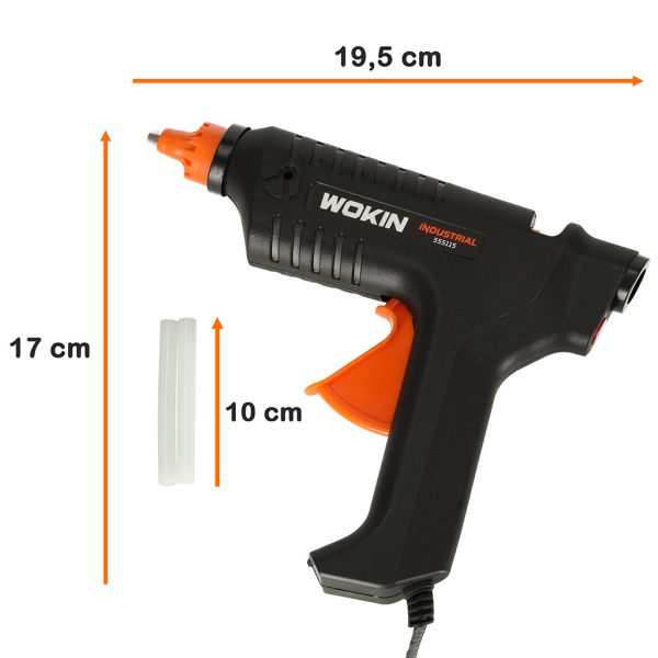 Hot melt glue gun+ cartridges WOKIN