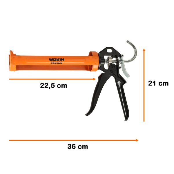 Squeeze gun for silicone cartridge masses WOKIN