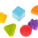 Flexible cube sorter toy plug-in square