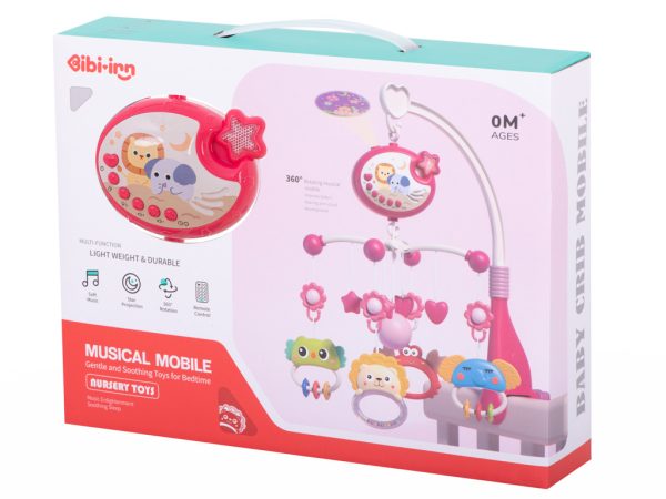 Carousel star design lullabies pink
