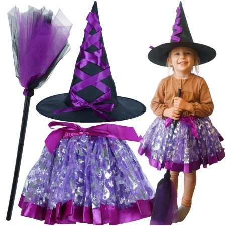 Witch witch costume 3 pieces purple